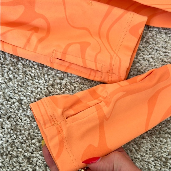 PARAGON Orange Long Sleeve Ruched Bodysuit - Picture 4 of 5